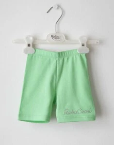Girls Green Cotton Shorts by Italian designer Rubacuori - Picture 1 of 3