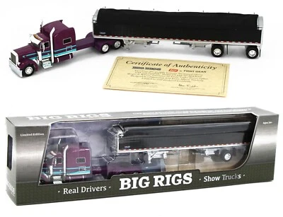 2021 DCP 1:64 *BIG RIGS #4* Justin Allison Peterbilt 379 w/Wilson Grain Trailer - Image 1 of 4