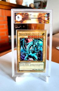 DRAGO BIANCO OCCHI BLU GRAAD 9.5 MGED IT Rara Oro Premium Gold Yu-gi-oh - Foto 1 di 3