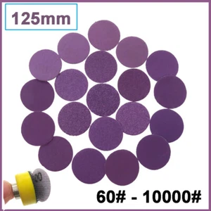 125mm Wet and Dry Sanding Disc Pads 5 Inch Sandpaper Hook and Loop Grit 60-10000 - Picture 1 of 32