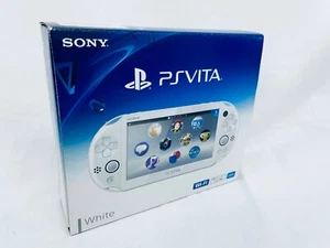 Sony Playstation Vita PSV 2000 Console White in Original Box Tested from Japan - Picture 1 of 5