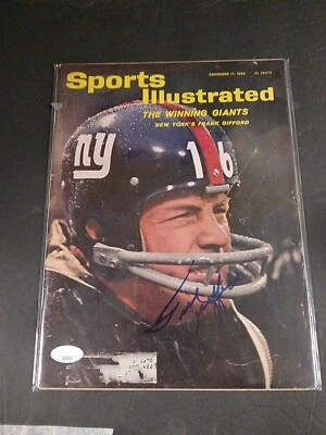 Frank Gifford Hand Signed 1962 Sports Illustrated Magazine Autograph JSA -1 # - Image 1 of 4