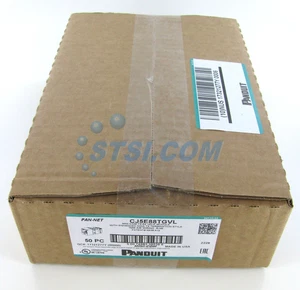 (50er-BOX) Panduit CJ5E88TGVL Mini-Com Cat5e modulare Buchse, violett ~ STSI - Bild 1 von 4