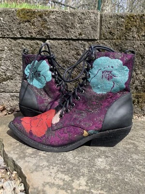 Botas Jeffrey Campbell Elmcroft Floral Brocado Botines 7.5 Foto 1 de 4