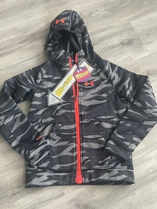 Under Armour Jacket Youth M Gray Camouflage ColdGear Infrared Soft Shell Storm2 - Picture 1 of 8