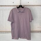 John Varvatos USA Shirt Mens XL Purple Short Sleeve Polo Three Star Logo EUC