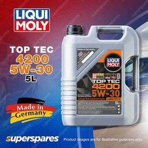 Liqui Moly New Generation Top Tec 4200 5W-30 Long Life III Engine Oil 5L 8973 - Picture 1 of 2