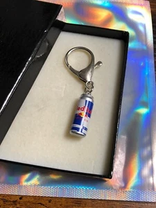 RED BULL Energy Drink Key Ring Or Bag Charm Large Lobster Clasp Fun Novelty Gift - Picture 1 of 9
