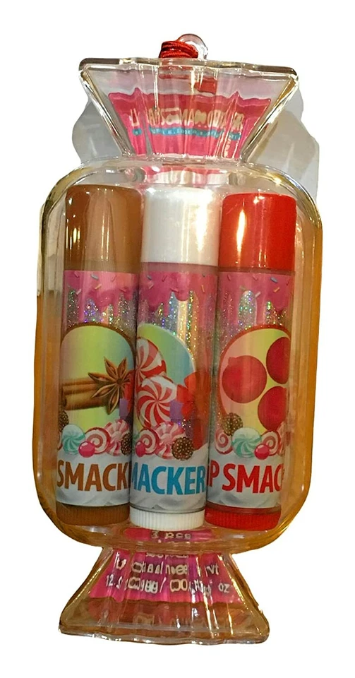 Lip Smacker Ornament 3 Flavors of Lip Balm, Ships Free!!! /  - Image 1 of 1