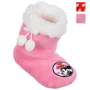 Pantofole invernali chiuse Disney Minnie ciabatte peluche antiscivolo bimba 3424 - Picture 1 of 4