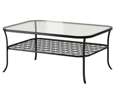 Großer IKEA Couchtisch Eisengestell / Glasplatte KLINGSBO - Bild 1 von 4