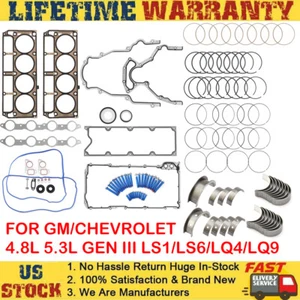 Engine Rebuild Re-Ring Kit - Gasket For Chevy GM LS GEN III 4.8L 5.3L 5.7L 6.0L - Picture 1 of 18