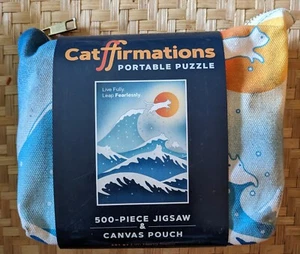 Catffirmations Portable Puzzle: 500-Piece Jigsaw & Canvas Pouch - Swee, Lim Heng - Picture 1 of 1