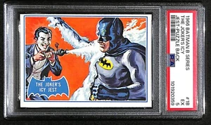 1966 Topps Batman B Series Puzzle Back #1B The Joker's Icy Jest PSA 5 EX 7667 - Picture 1 of 4