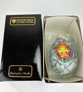 Christopher Radko NUEVO EN CAJA WB FABERGE TWEETY Vidrio Adorno de Navidad 1383/5000 - Imagen 1 de 4