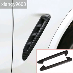 Carbon Fiber ABS Side Fender Air Vent Outlet Cover For BMW X3 G01 X4 G02 2018-23 - Picture 1 of 11