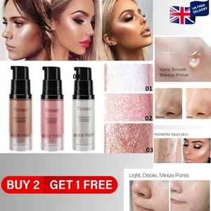 Liquid Highlighter Glow Drops Face Brightening Gold Shimmer Concealer Make-up - Picture 1 of 9