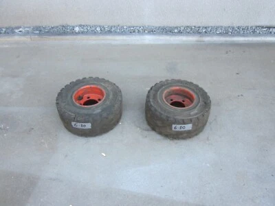 6-DO) Satz 2 Stück  Staplerreifen Vollgummireifen 21 x 8 -9 inkl. Felge  - Bild 1 von 4