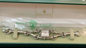 GUCCI Signoria Diamond Horsebit Bracelet Mother of Pearl Women's Watch YA116307 - Picture 1 of 10