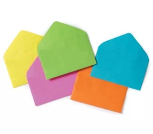 Carta contenitore colori assortiti #63 buste 2 1/2"" X 4 1/4 confezione regalo confezione da 50 - Foto 1 di 1