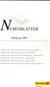 Sammlung Numisblätter - Jahrgang 2010- alle 6 Bl. mit Beschreibung ( SA 29-2 ) - Picture 1 of 7