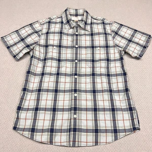 Vtg Filson Shirt Mens M Blue Plaid Cotton Short Sleeve Western Classic Casual - Picture 1 of 7