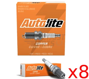 For FORD V8 1958-1977 260-289-302-351W SET OF 8 SPARK PLUG AUTOLITE 45 NEW - Picture 1 of 5