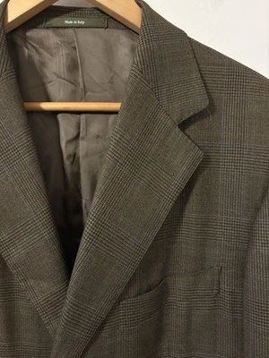 Abrigo Deportivo de Lana Trofeo Ermenegildo Zegna Talla 40R Glen Cuadros Hecho en Italia *LEER* Foto 1 de 4