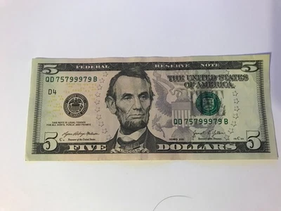 5 Dollar Bill Trinary 75799979 Nice Note 2021 - Image 1 of 4