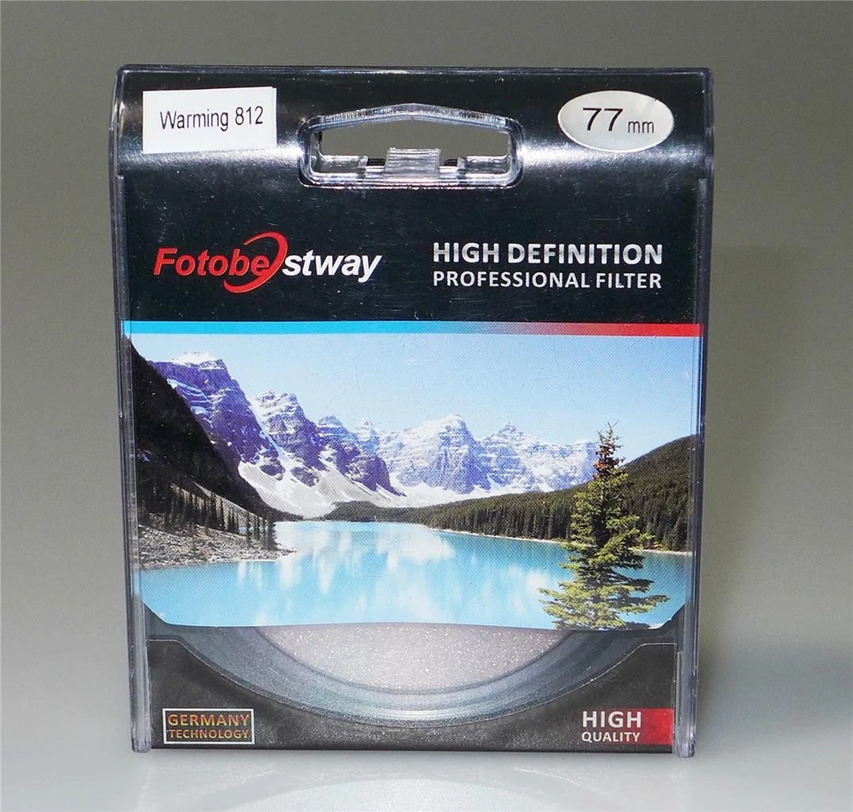 FOTOBESTWAY 77MM HIGH DEFINITION PROFESSIONAL FILTER (WARMING 812) (NIB) - Image 1 of 3
