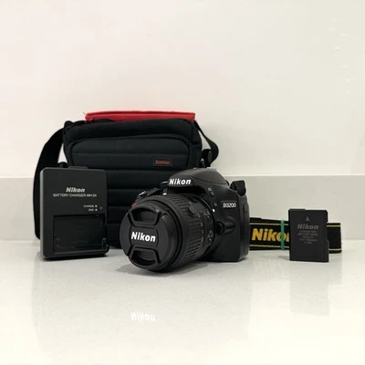 Nikon D3200 24MP Digital SLR Camera with 18-55mm VR Nikon Lens - Tested - Image 1 of 4
