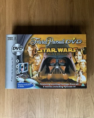 Trivial Pursuit Star Wars Saga Edition With DVD Complete Board Game - Image 1 of 4