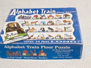 Melissa & Doug Alphabet Train Jumbo Floor Puzzle Letters and Animals 10 FT Long - Picture 1 of 5