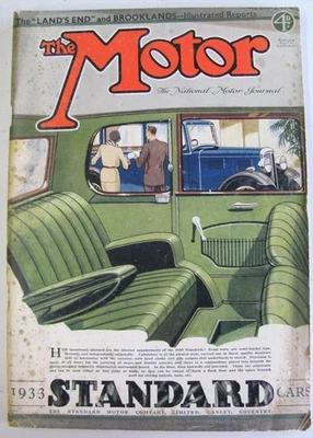 The MOTOR Magazine 18 Apr 1933 Mille Miglia Brooklands Lands End Reports ++ - Image 1 of 4