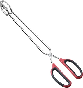 Extra Long Scissor Tongs 16-Inch Stainless Steel Barbecue Grilling Tongs - Picture 1 of 12