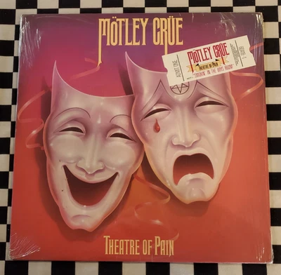 Theatre Of Pain LP by Motley Crue vinyl 1985 VG+ 60418-1-E Elektra Records - Image 1 of 4