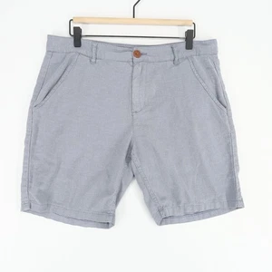Mugsy Seaside Shorts Herren 34 grau Leinenmischung Stretch Freizeit leicht - Bild 1 von 8
