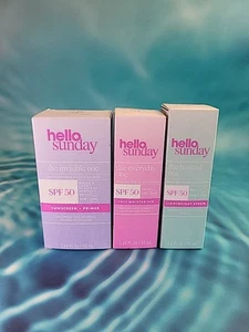 Hello Sunday The One Invisible Everyday Mineral SPF 50 Primer Moisturizer Serum - Picture 1 of 6