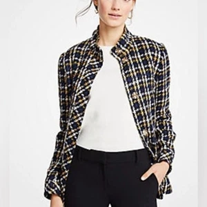 Abrigo de tweed Ann Taylor mezcla de lana nuevo con etiquetas - Imagen 1 de 12