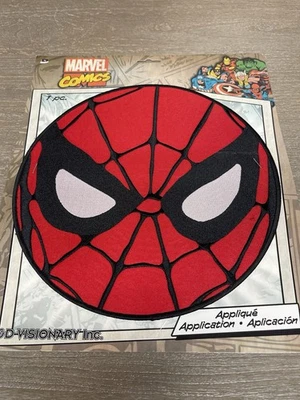 Marvel Comics Spider-Man Face Applique Patch 10” Round Iron-On New - Image 1 of 4