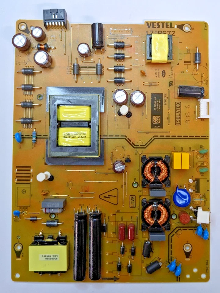 TOSHIBA 43UL2063DB 43" SMART TV POWER SUPPLY BOARD VESTEL 17IPS72 (OVERSIZE) - Image 1 of 1