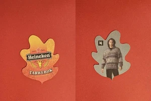 Heineken Tarwebok Mann Brauerei tapa de cerveza cerveza cerveza - Imagen 1 de 1