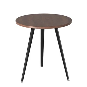 Runder moderner Holz Esstisch Cocktailtisch mit Aluminiumbeinen für Küche... - Bild 1 von 9