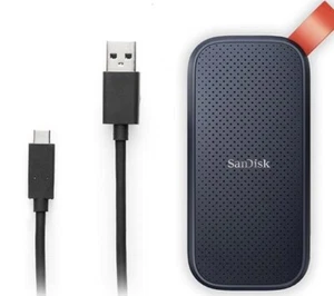 SanDisk E30 2TB 1TB Portable SSD 520MB/s USB 3.2 Gen2 External Solid State Drive - Picture 1 of 3