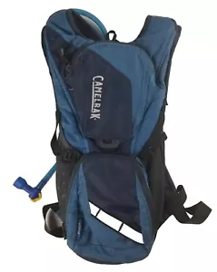 Camelbak Rogue Hydration Backpack Blue Bag Cycling Running w/ Water Bladder - Picture 1 of 14