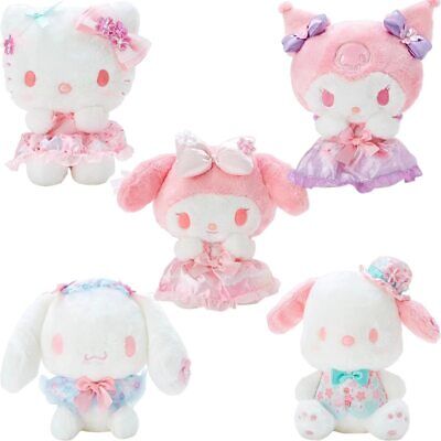 Sanrio Sakura Pink Kitty Kuromi My Melody Cinnamoroll Plush Toy Children Gift • 20.14€