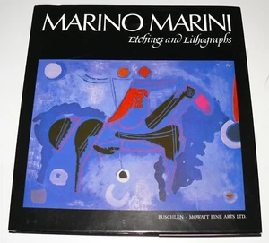 RARE Marino Marini Etchings Lithographs 4947/5000 1ST ED 18951830202 HC/DJ NM - Picture 1 of 9