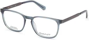 GANT GA3217 092 Montatura occhiali ottici quadrati in plastica blu 52-17-145 GA RX - Foto 1 di 1