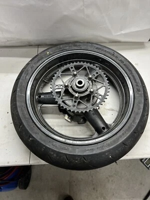 08 铃木 SV650 后轮圈和轮胎 160/60-17 Sv650s 好轮胎 完整转子 — 第 1/4 张图片