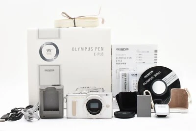 [Only 3162 shots] Olympus PEN E-PL8 16.1MP Digital Camera White From Japan - Image 1 of 4